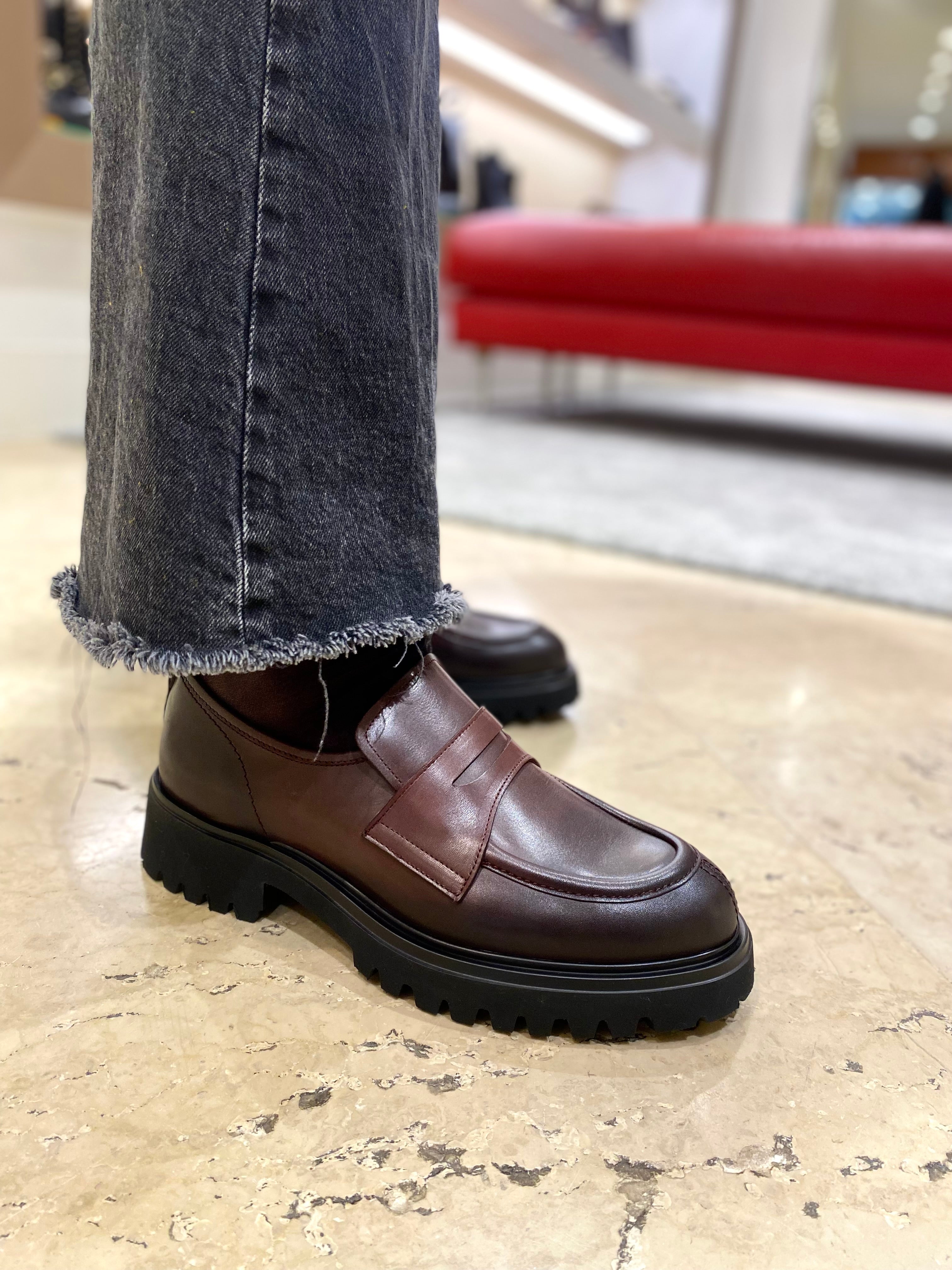 Guglielmo Rotta mocassino Warry ranch burgundy ai24