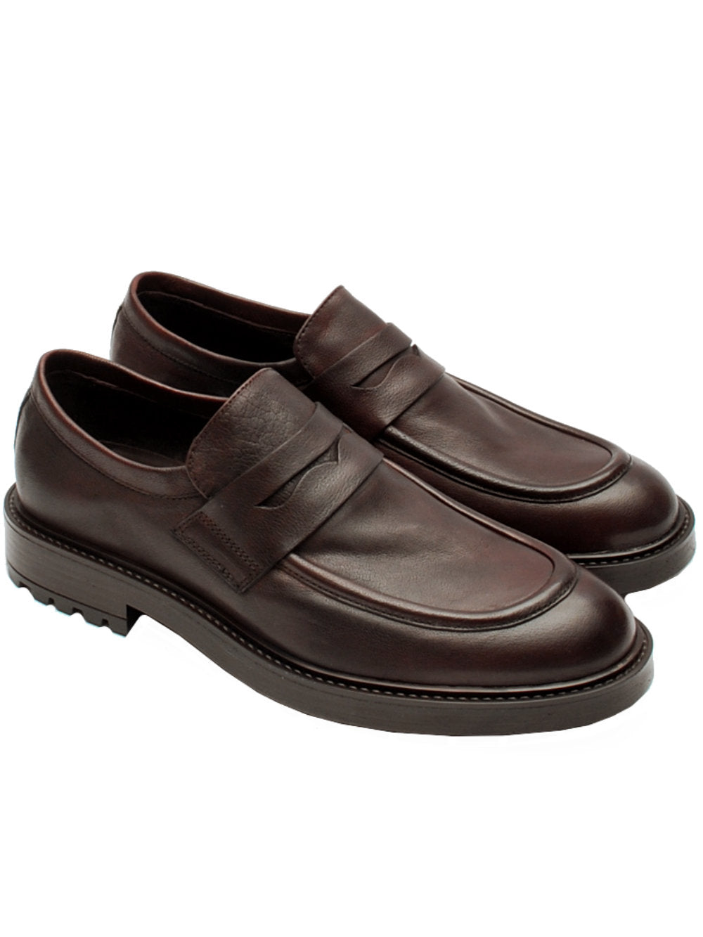 Mocassino Uomo 13 Vestreet 11803 Moka in Bufalo - Comfort & Vestibilità Made in Italy