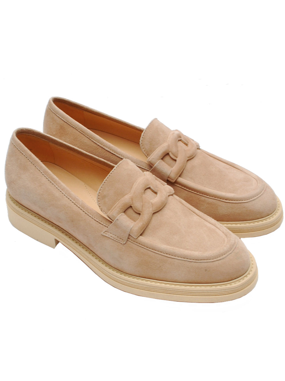 Mocassini Donna 13Vestreet 292 Camoscio Biscotto Pe25 - Calzature Nucca