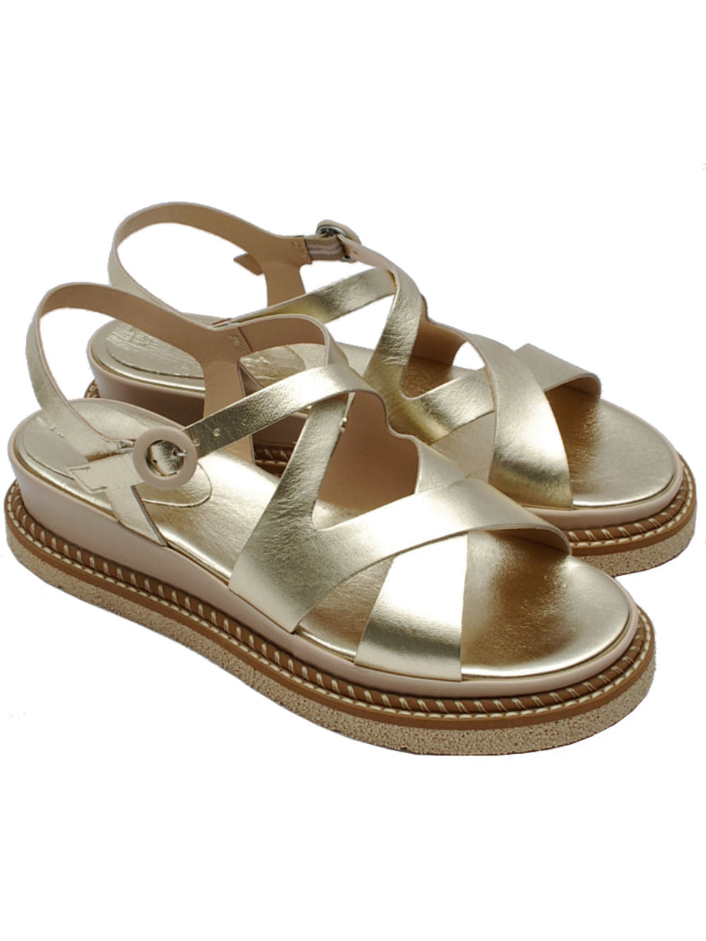 Sandali 13 Vestreet 326 Platino Pe25: Eleganza essenziale con un tocco luminoso