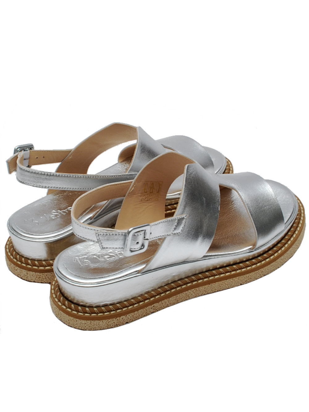 Sandali 13 Vestreet 059 Argento Pe25: Essenzialità luminosa per un look moderno