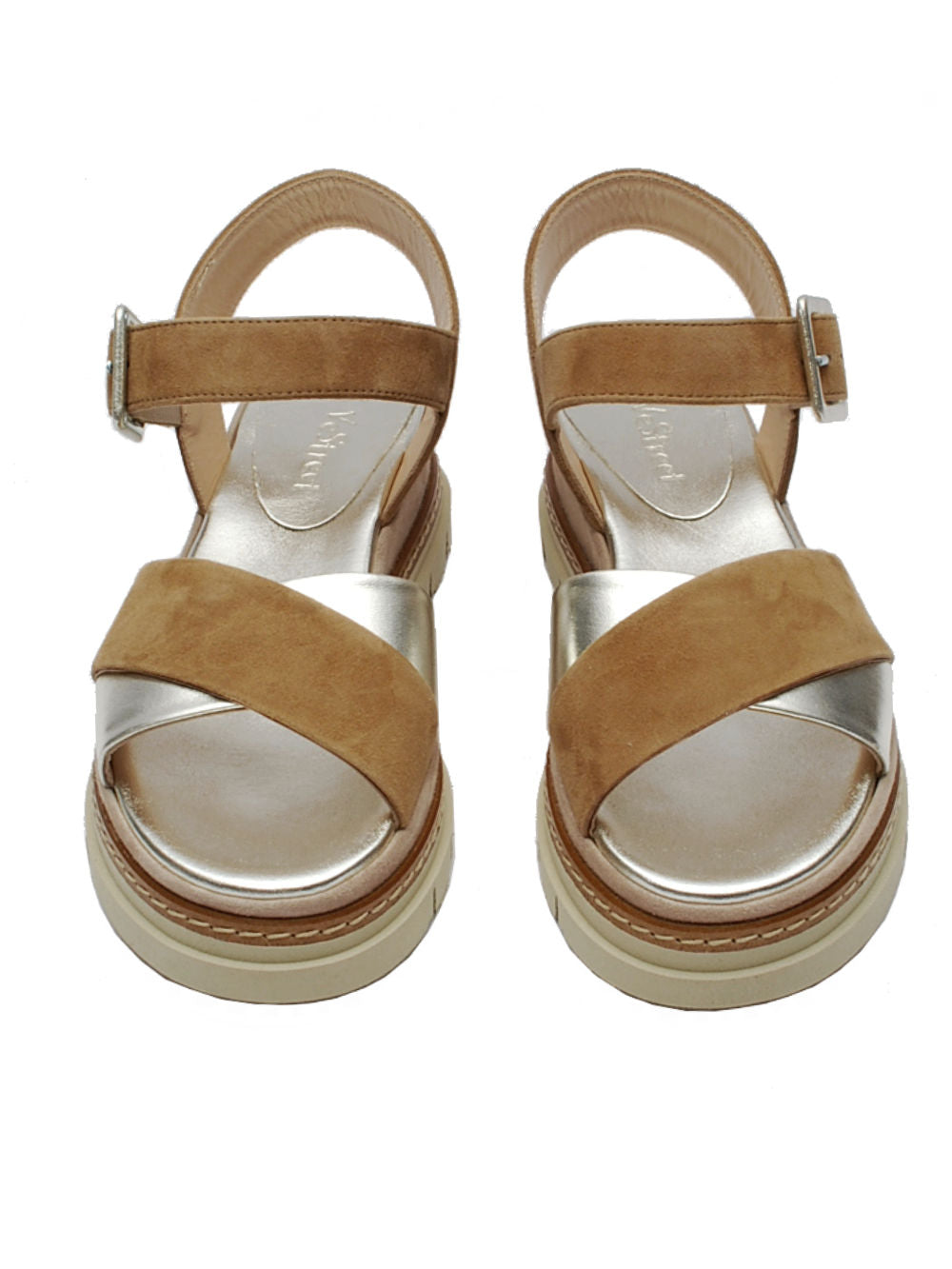 Sandali 13 Vestreet 928 Platino/Camoscio Pe25: Contrasti eleganti per un look distintivo