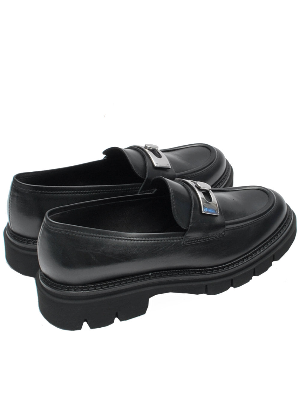 Mocassino Donna 13 Vestreet 579 - Nappa Nera con Accessorio Nikel Ai25 - Calzature Nucca