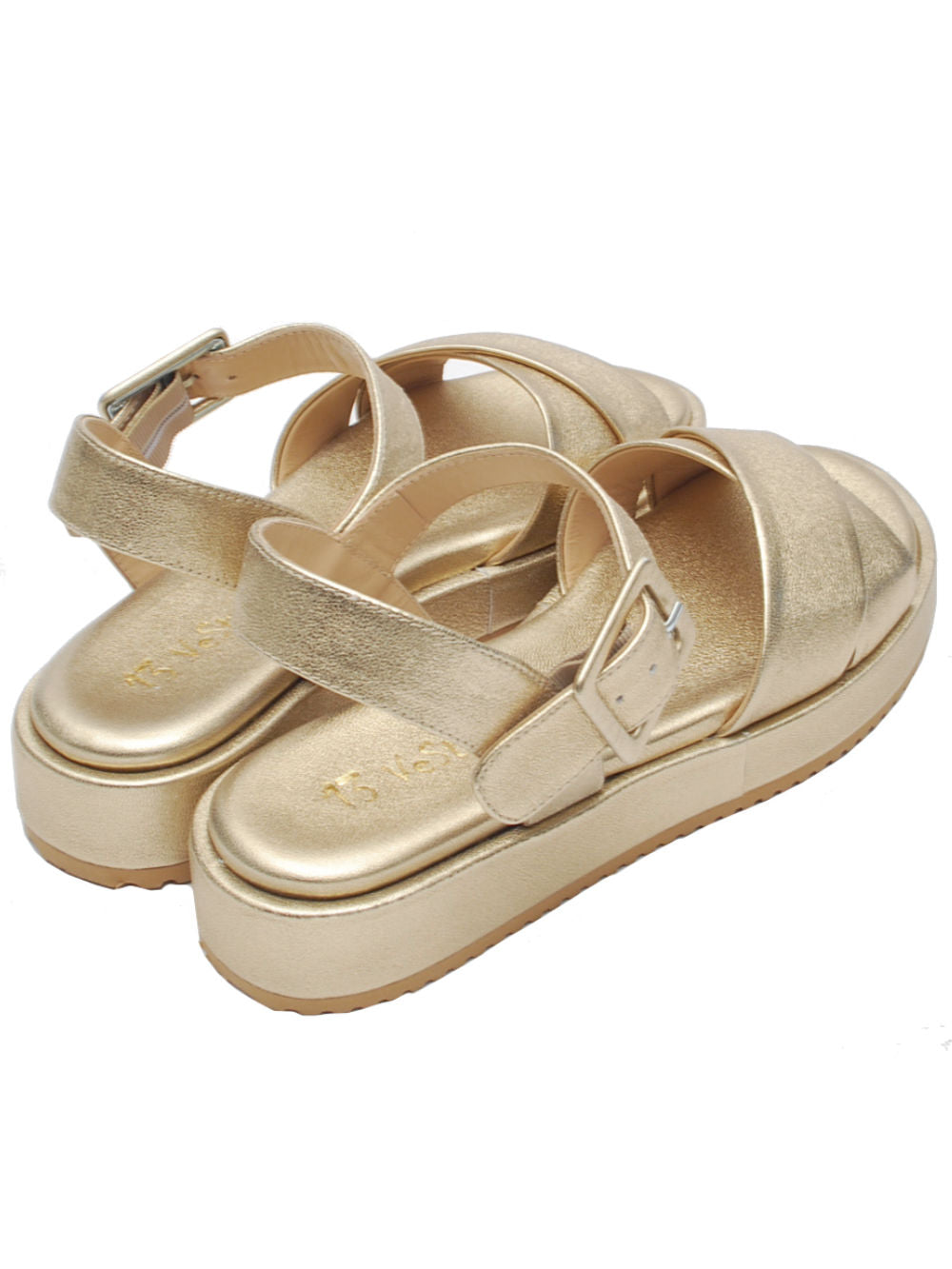 Sandalo 13 Vestreet 928 Pelle Metallizzata Platino Pe26