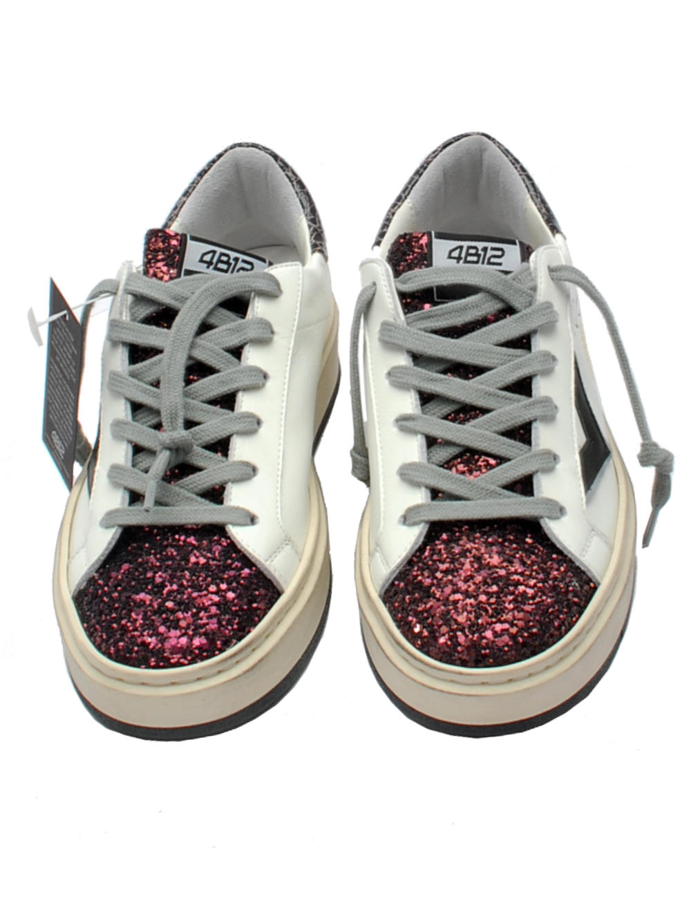 4B12 sneaker evo D316 bordeaux bianca ai24