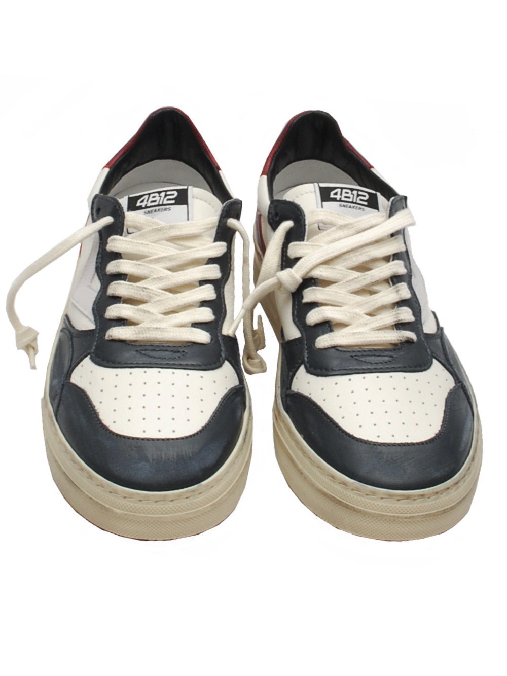 Sneakers Uomo 4B12 Hyper U115 Blue Bordeaux Ai25 - Calzature Nucca
