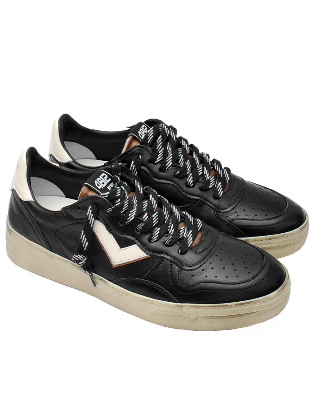 Sneakers Uomo 4B12 Hyper U3022 Black Vintage Ai26