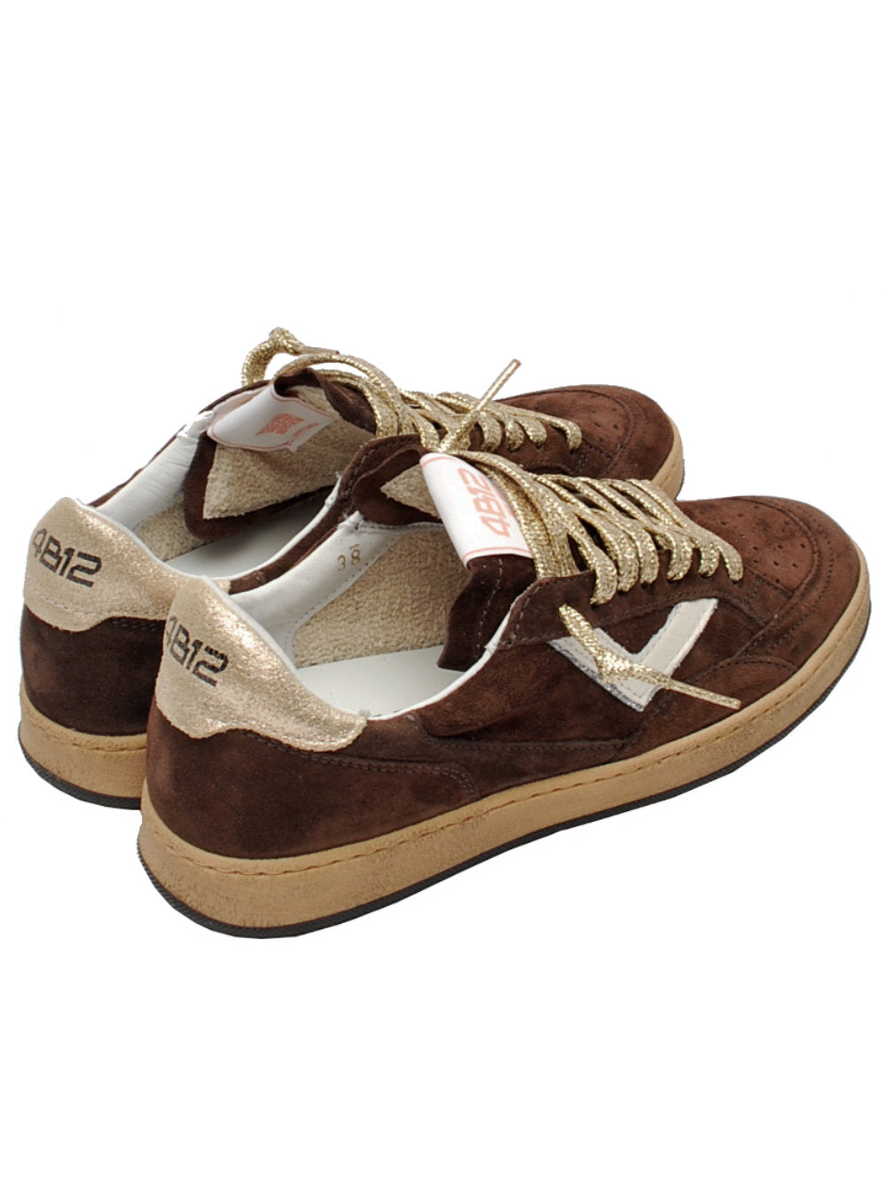 Sneakers Donna 4B12 Playnew D2031 Coffee Ai26