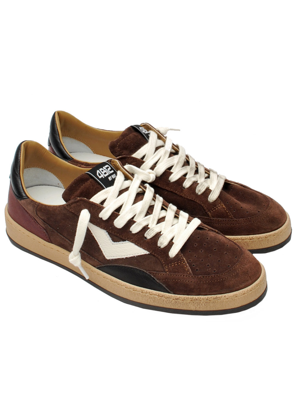 Sneakers Uomo 4B12 Playnew U1024 Chocolate Taste Ai26
