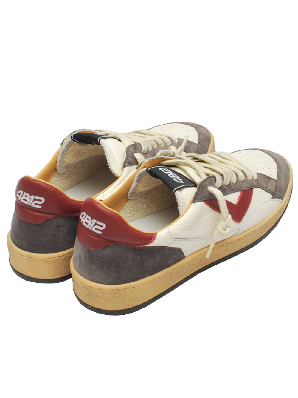 Sneakers Uomo 4B12 Playnew U123 Rubis Anthracite Ai25 - Calzature Nucca