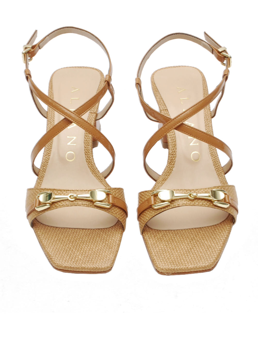 Sandali Albano 5564 Raffia Cuoio Pe26