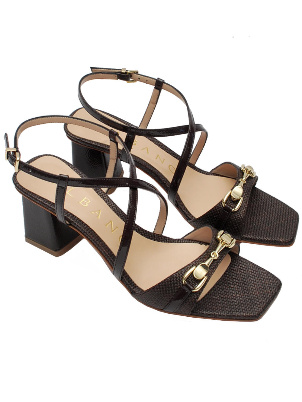 Sandali Albano 5564 Raffia Testa di Moro Pe26