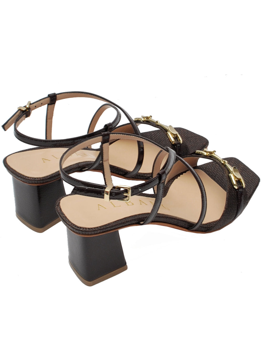 Sandali Albano 5564 Raffia Testa di Moro Pe26