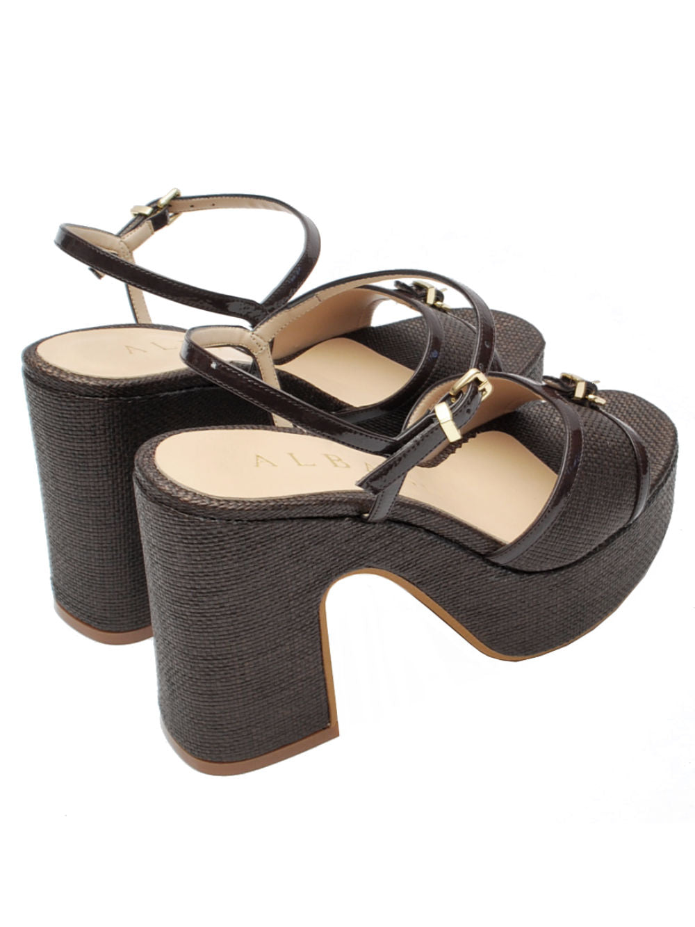 Sandali Albano 5574 Raffia testa di Moro Pe26