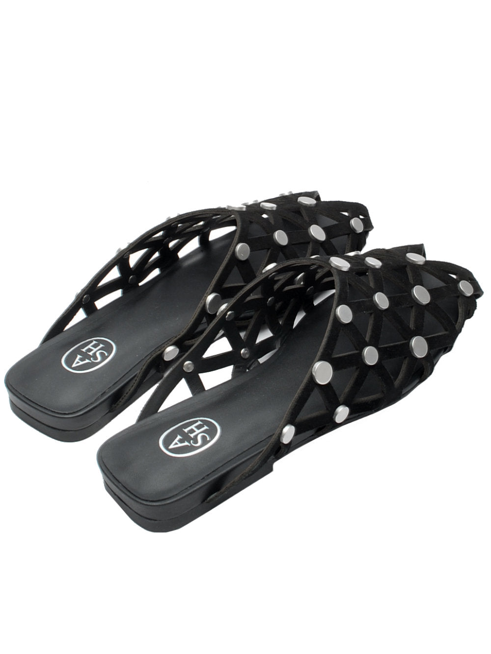 Sabot Donna Ash Bone Camoscio Nero Pe26