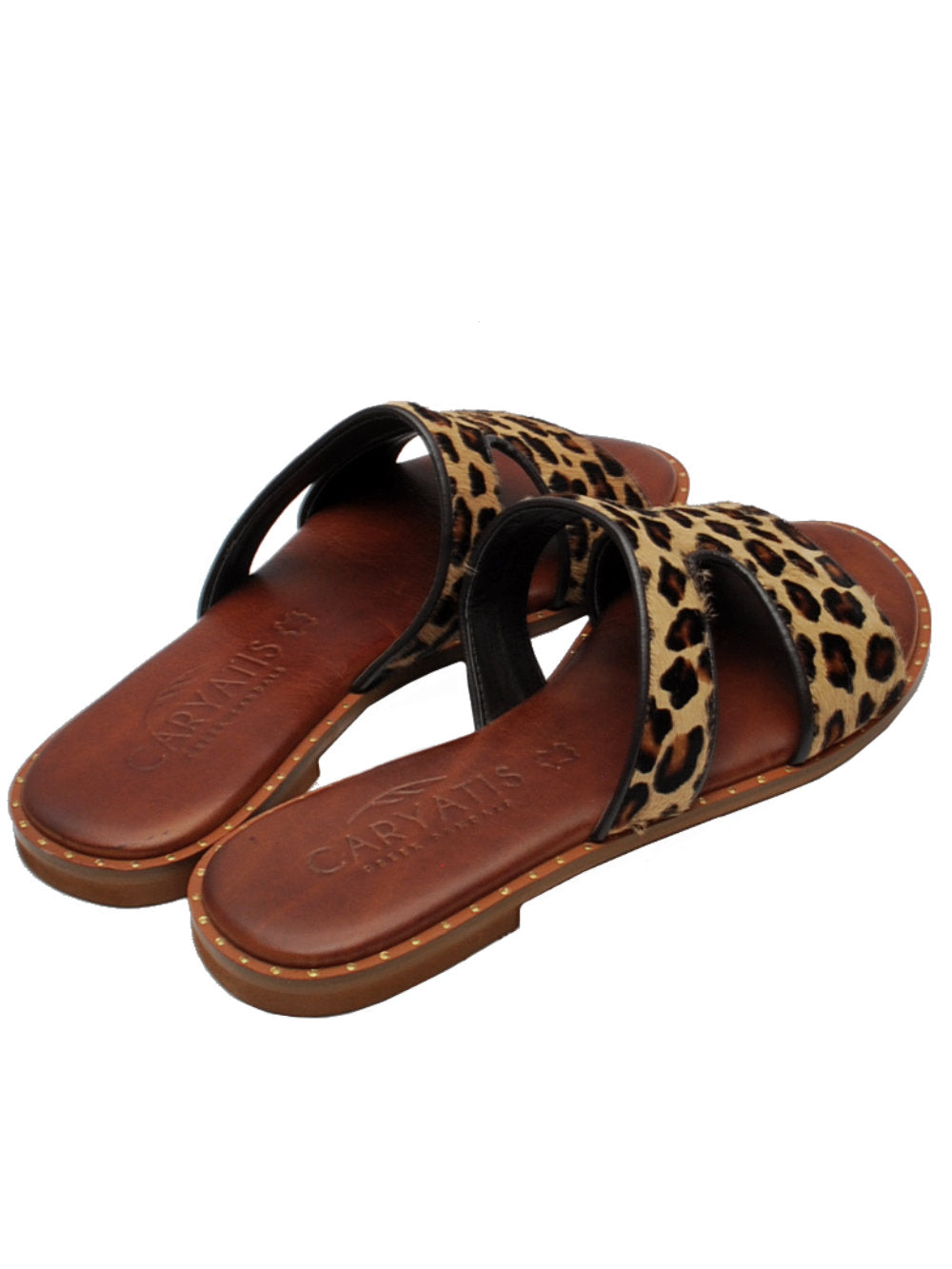 Ciabatte Caryatis 62011 Brown-Leo: Un tocco selvaggio per il tuo stile!