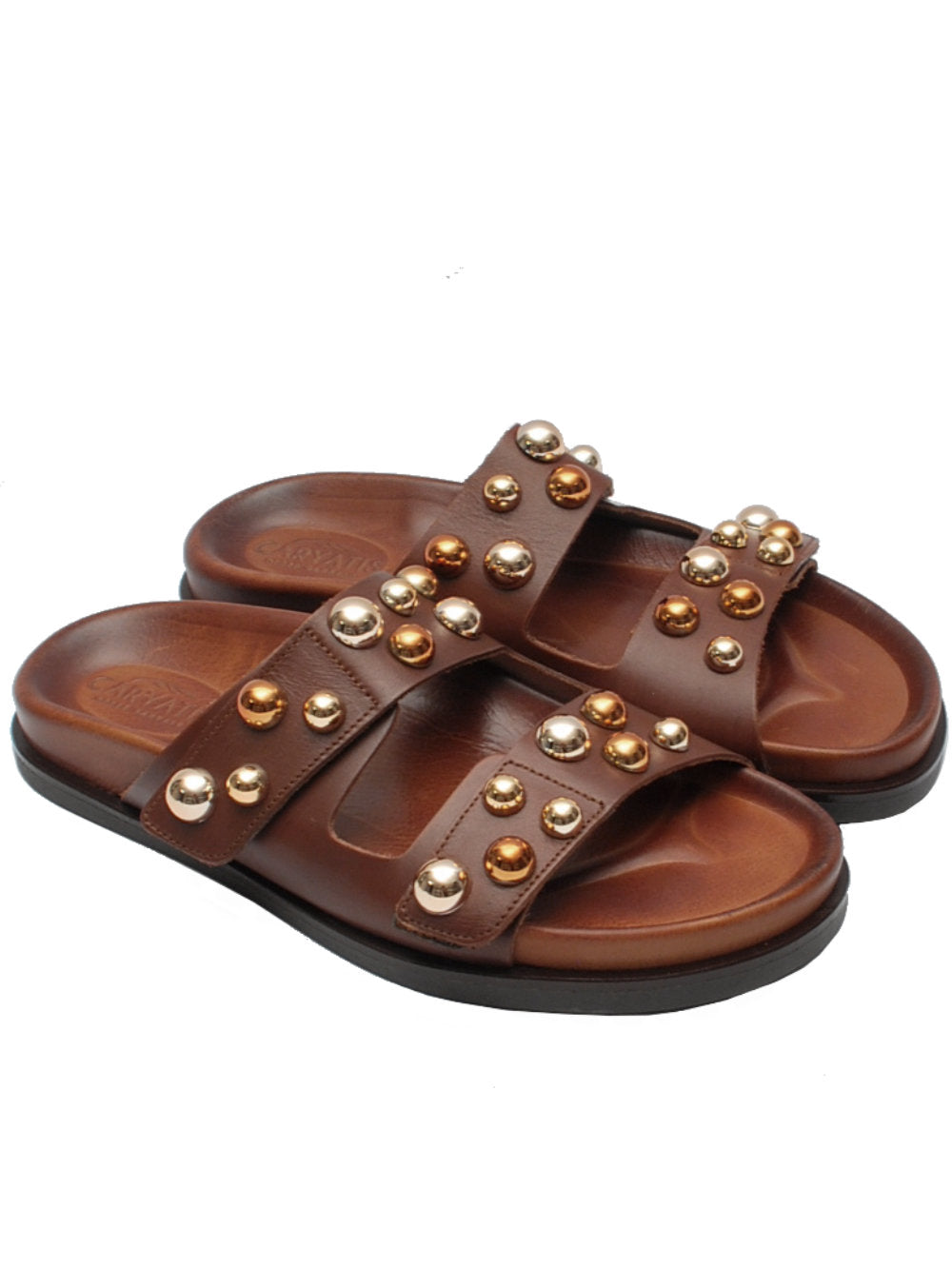 Ciabatte Caryatis 68046 Brown Pe25: Stile greco e comfort moderno