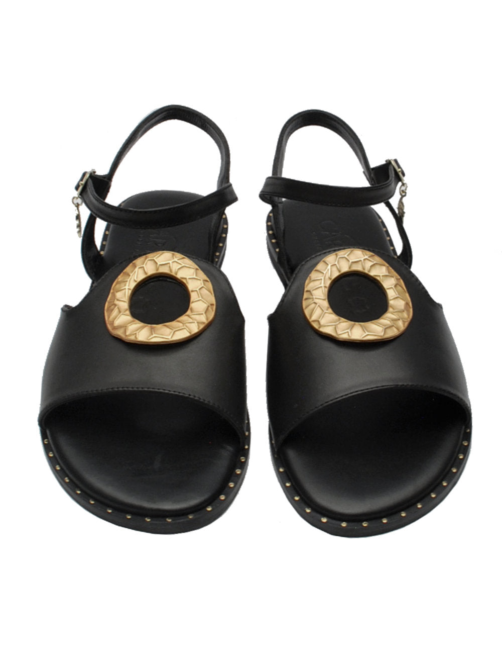 Sandali Caryatis 62084 Black: Eleganza semplice con un tocco luminoso