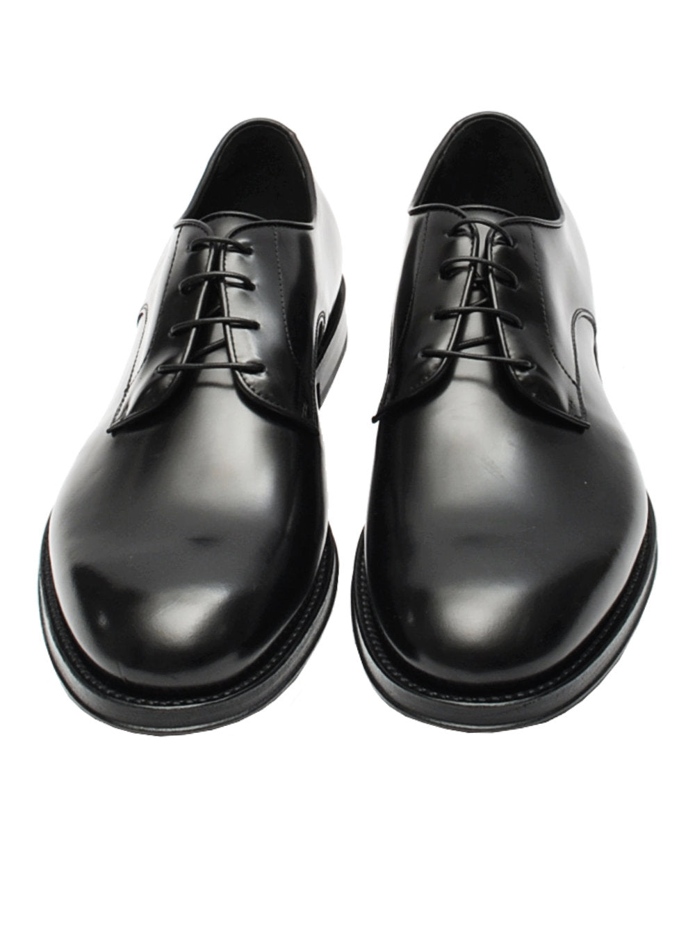 Derby Uomo Corvari 1821 Vitello Spazzolato Nero Pe25 - Calzature Nucca