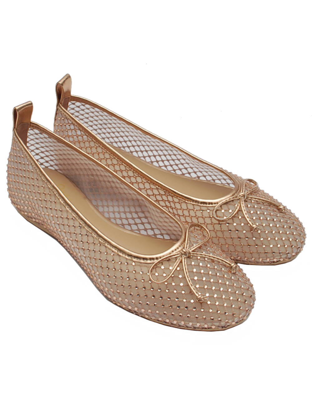 EKP Ballerina 3904K Retina Rame Brillantini Pe25 Calzature Nucca