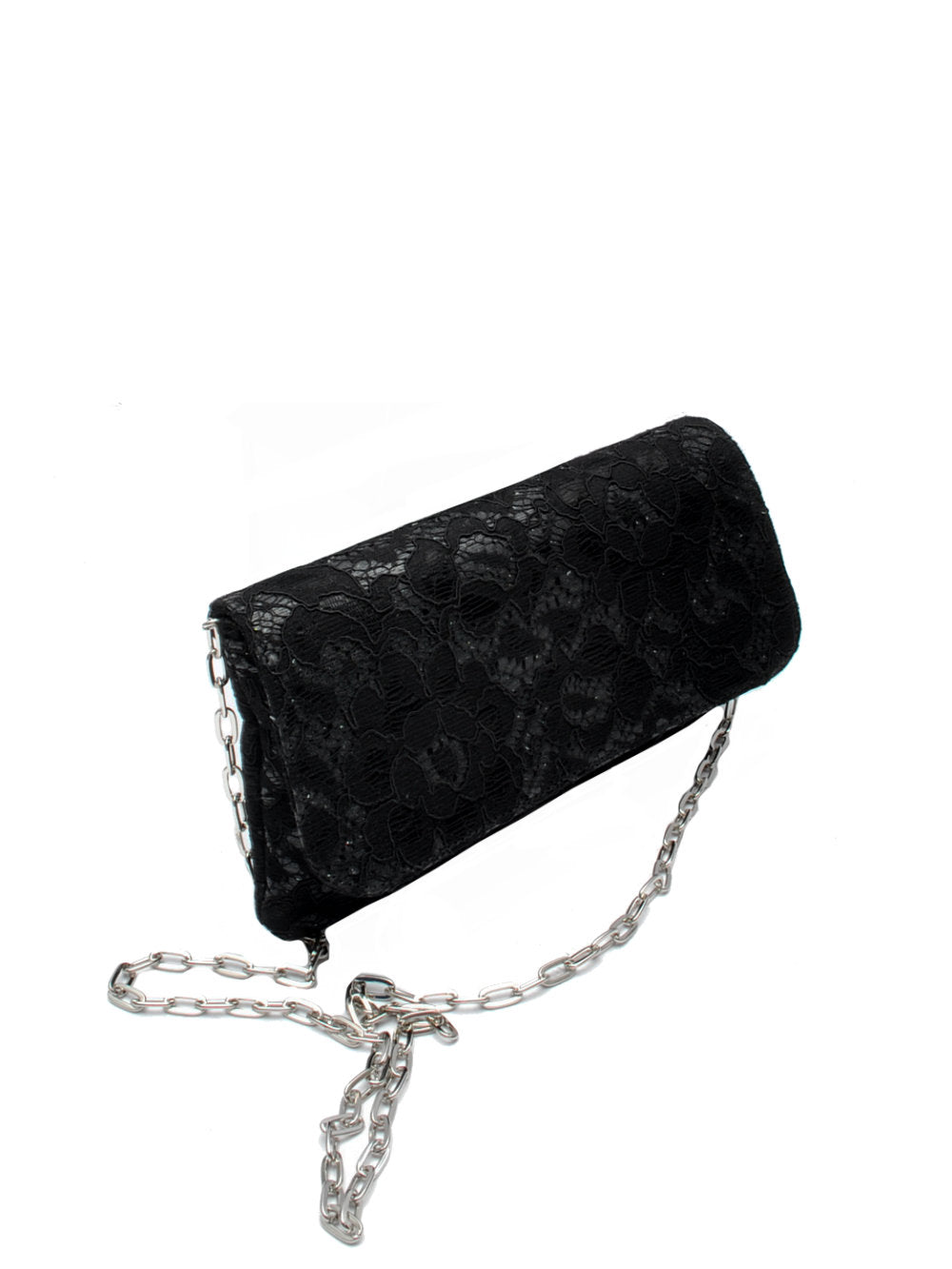 Borsa Cerimonia Festa Capri Mesh Nero Pe25 - Calzature Nucca