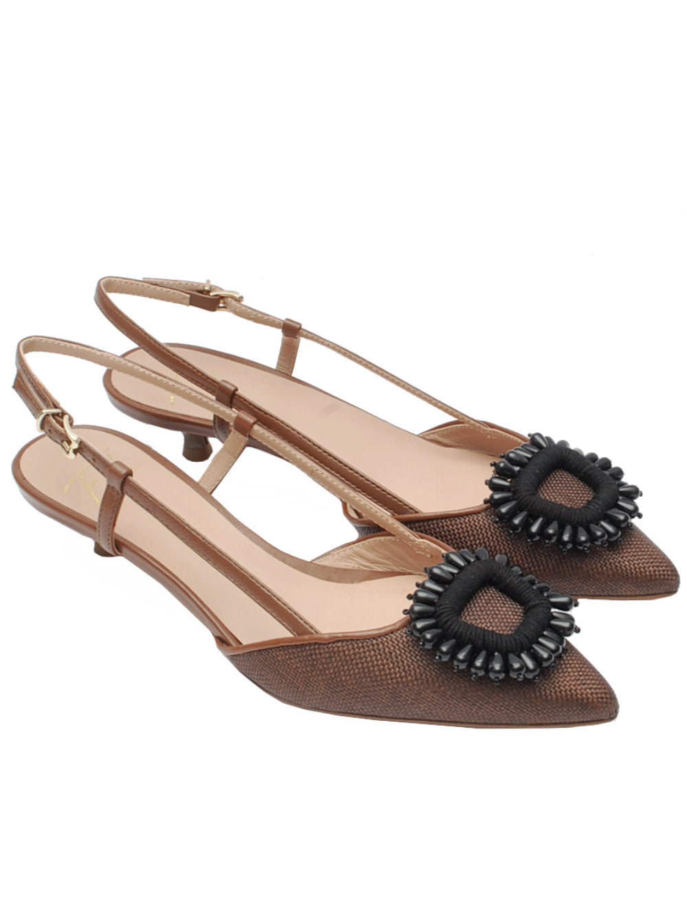 Slingback Donna Festa Aidal Farro Marrone Pe26