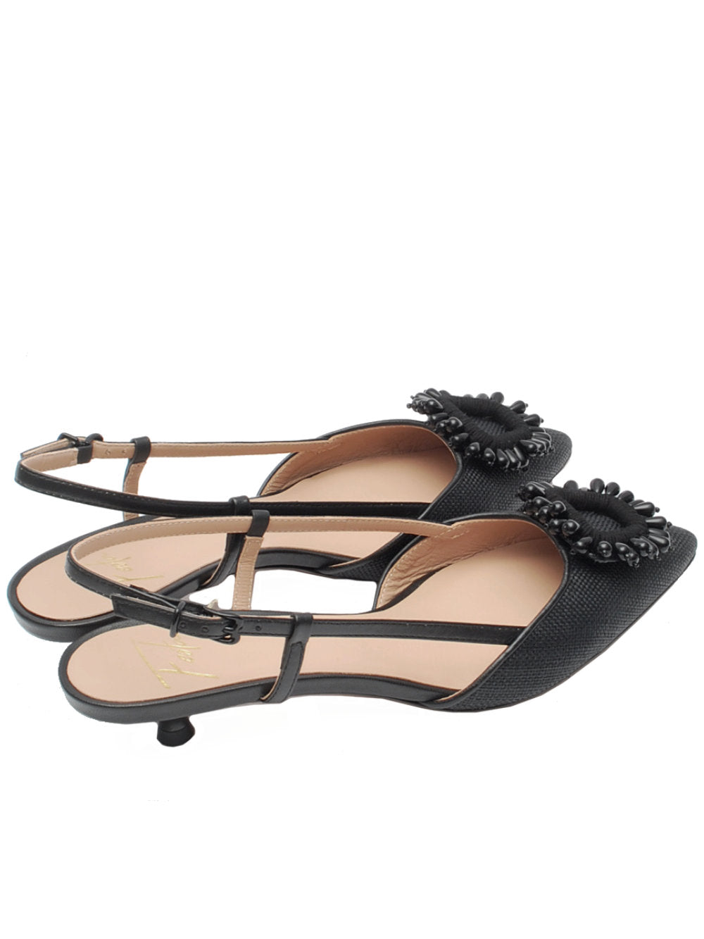 Slingback Donna Festa Aidal Farro Nero Pe26