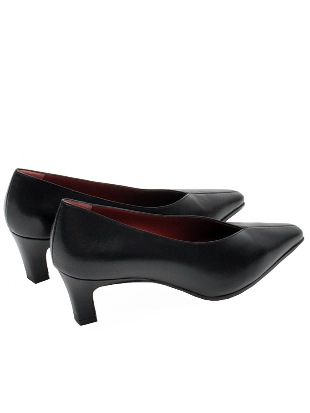 Décolleté Festa Falira - Nappa Nera Tacco Retrò 5cm Ai25 - Calzature Nucca