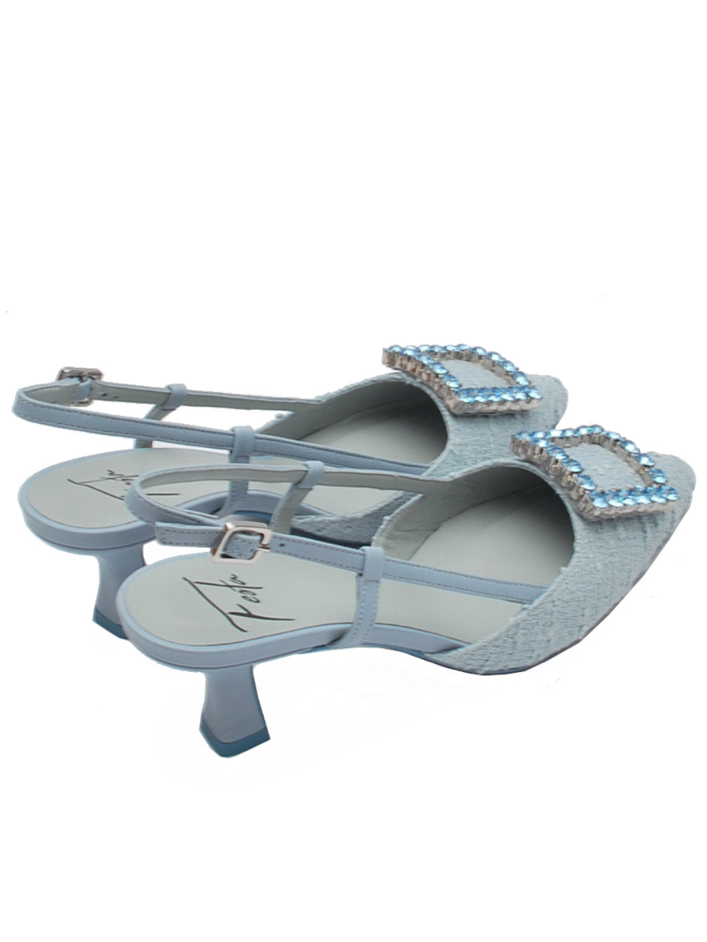 Décolleté Slingback Donna Festa Stefi Pan Xeno Nappa Xeno con Fibbia gioiello pe25 - Calzature Nucca