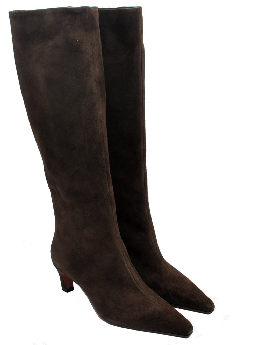 Stivale Festa Fredine - Camoscio Testa di Moro Tacco Retrò 5cm Ai25 - Calzature Nucca