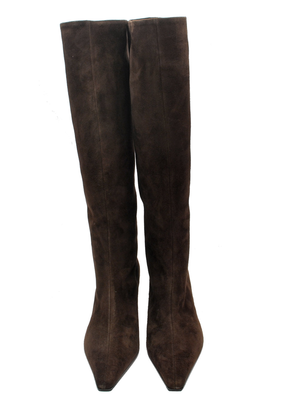 Stivale Festa Fredine - Camoscio Testa di Moro Tacco Retrò 5cm Ai25 - Calzature Nucca