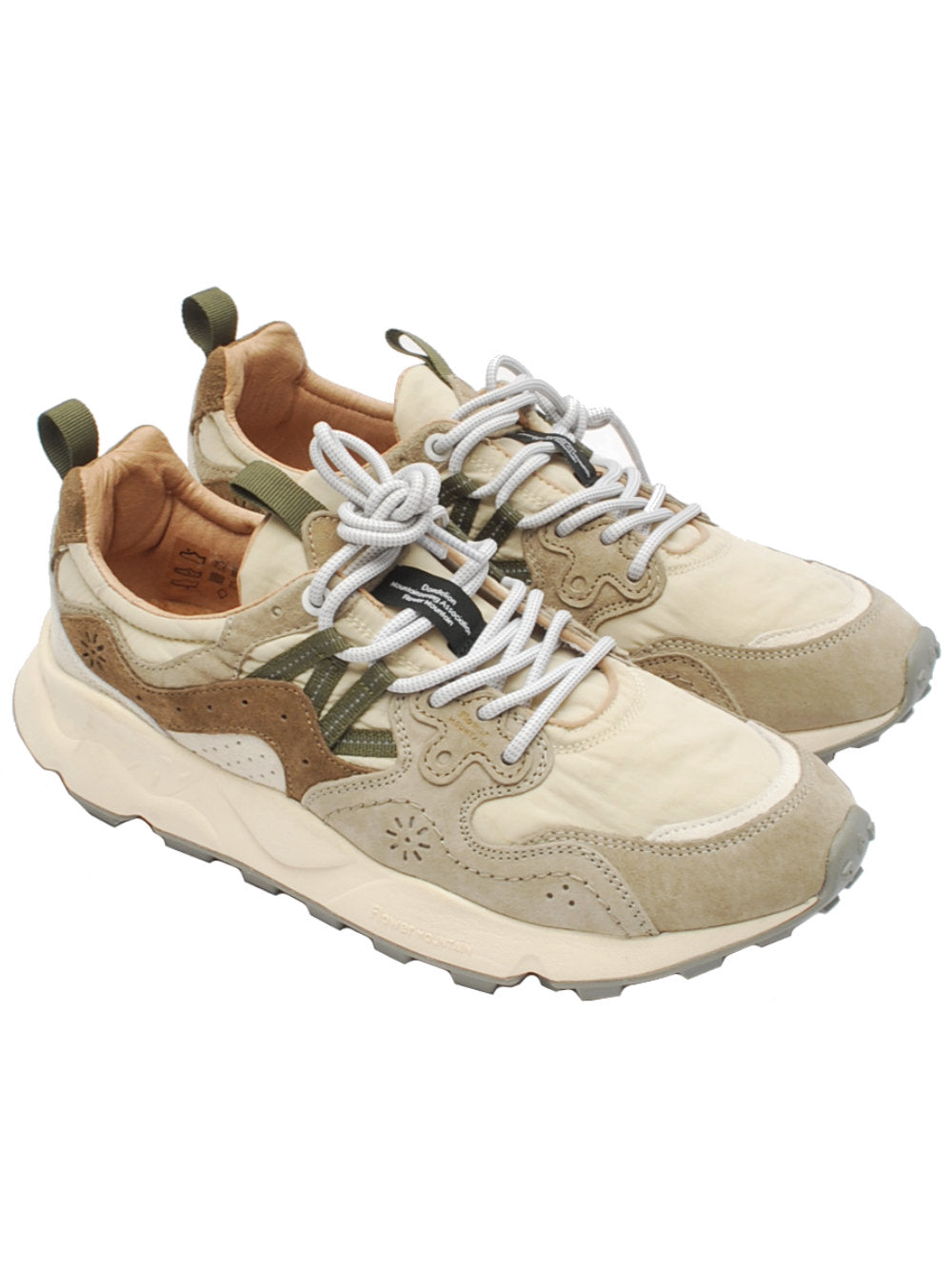 Flower mountain sneaker yamano 3 1n30 off white-beige pe24