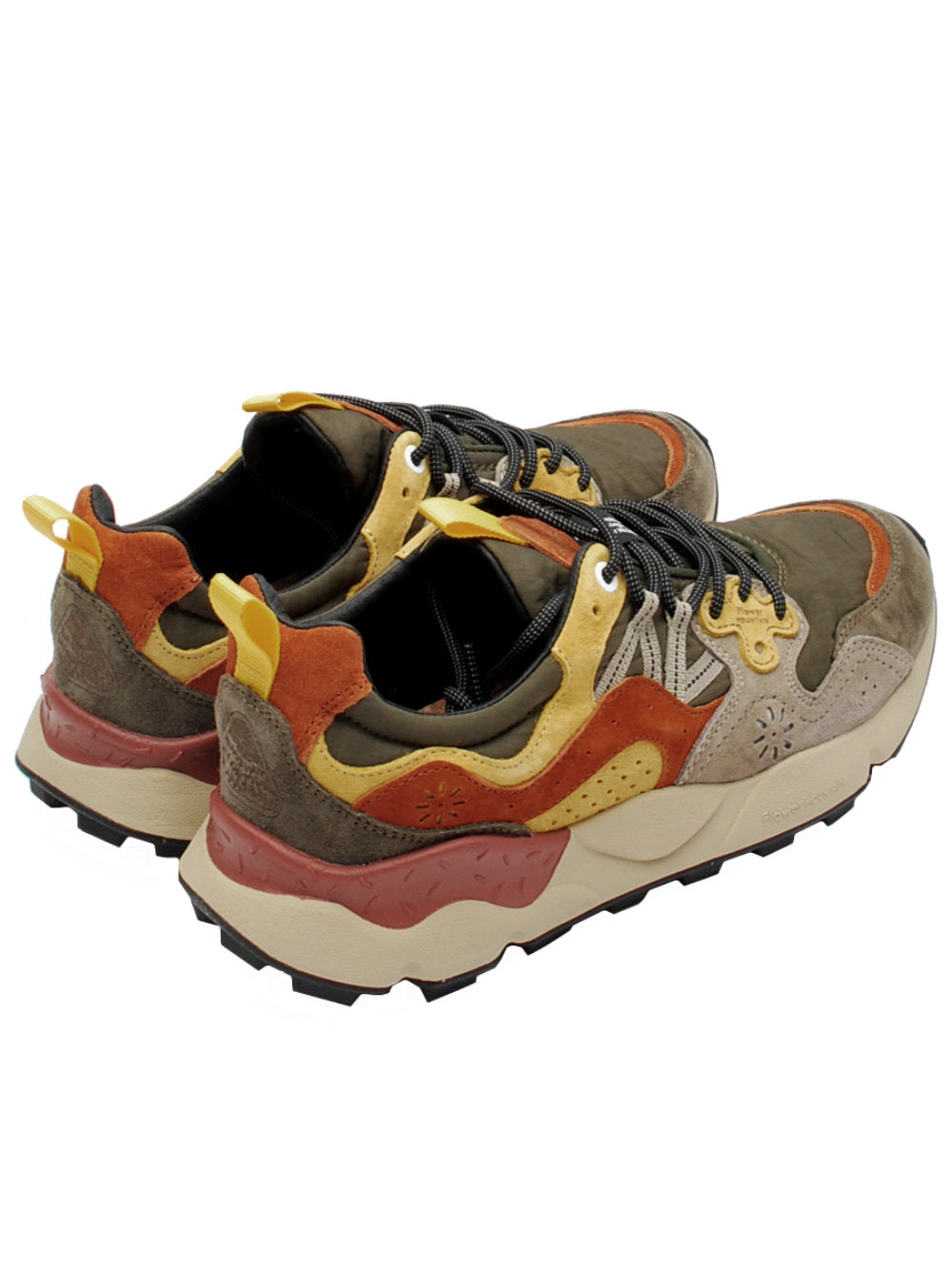 Sneakers Uomo Flower Mountain Yamano 3 Grey Yellow (Cod. 1B41) ai25 - Calzature Nucca