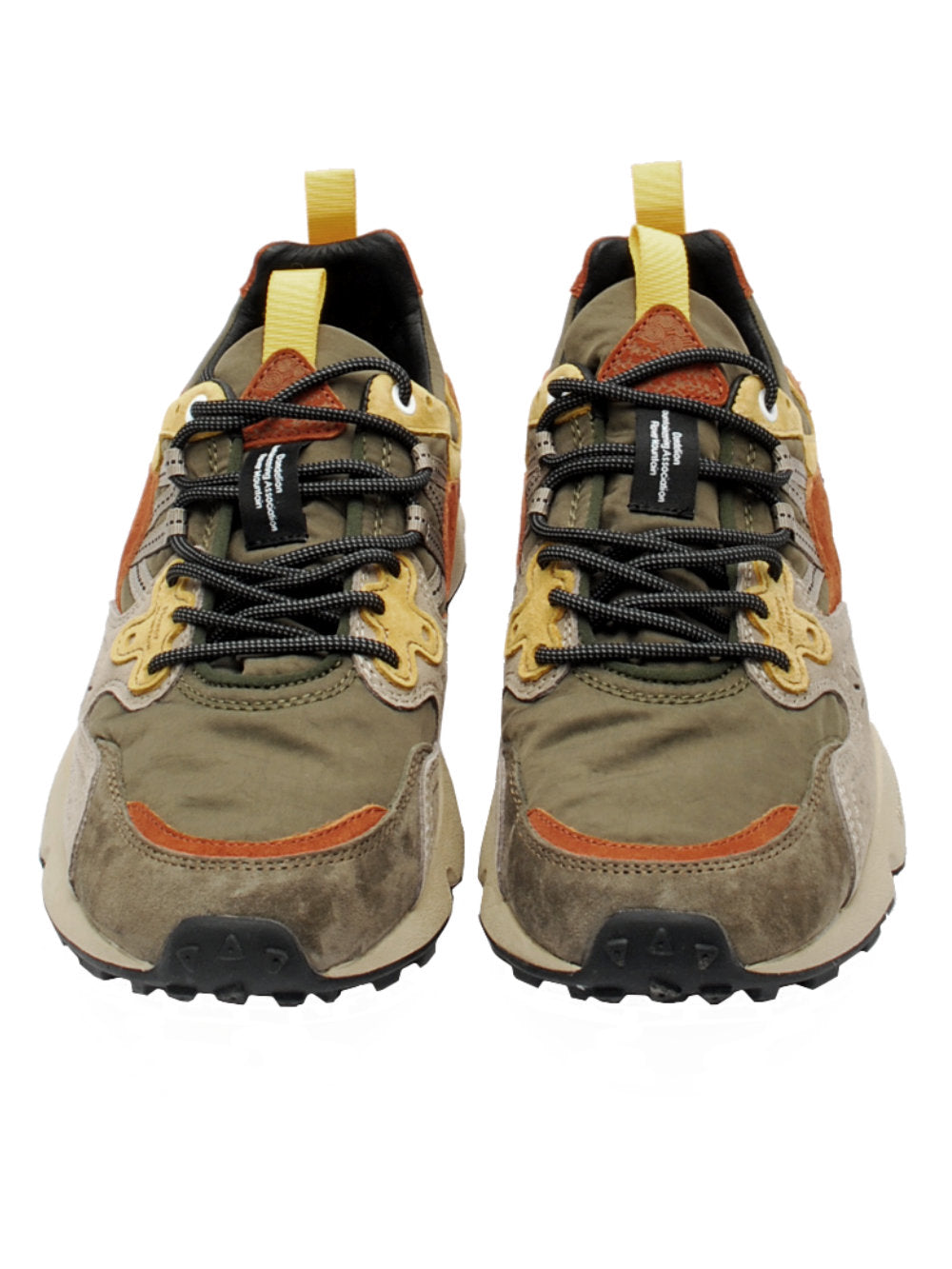 Sneakers Uomo Flower Mountain Yamano 3 Grey Yellow (Cod. 1B41) ai25 - Calzature Nucca