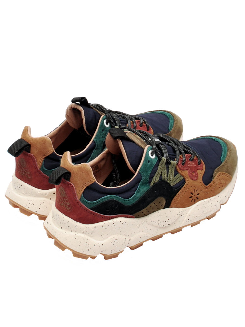 Sneakers Uomo Flower Mountain Yamano 3 Deep Mud Light Brown Navy (Cod. 2B32) ai25 - Calzature Nucca