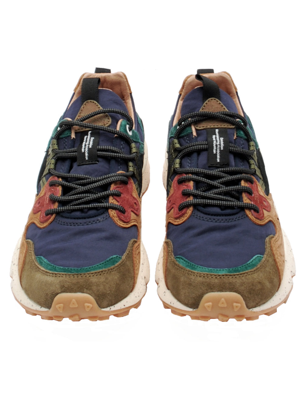 Sneakers Uomo Flower Mountain Yamano 3 Deep Mud Light Brown Navy (Cod. 2B32) ai25 - Calzature Nucca