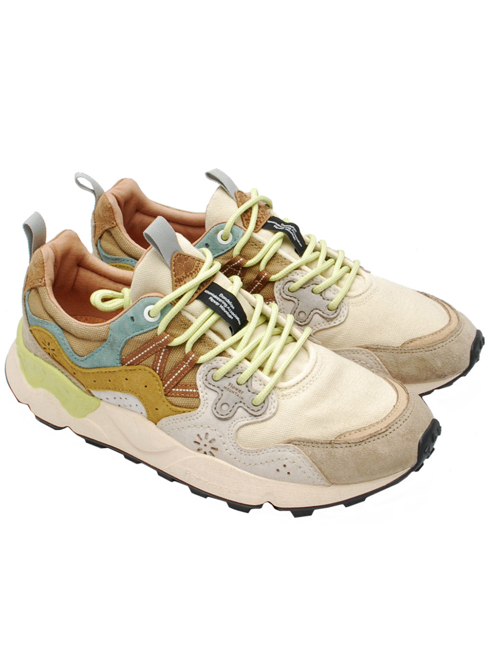 Sneakers Uomo Flower Mountain Yamano 3 Grey White Light Brown (Cod. 1B14) pe26