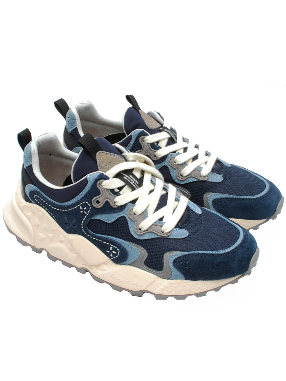 Sneakers Uomo Flower Mountain Rulis Navy Multi (Cod. 1C69) pe25 - Calzature Nucca
