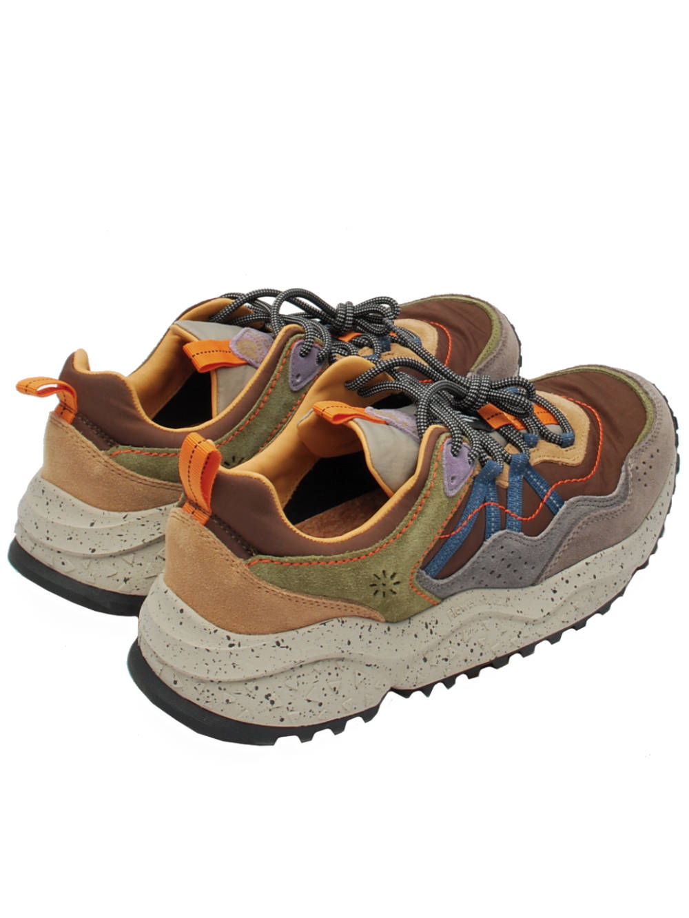 Sneakers Uomo Flower Mountain Sanchia Mud Brown Olive (Cod. 4D26) Ai26