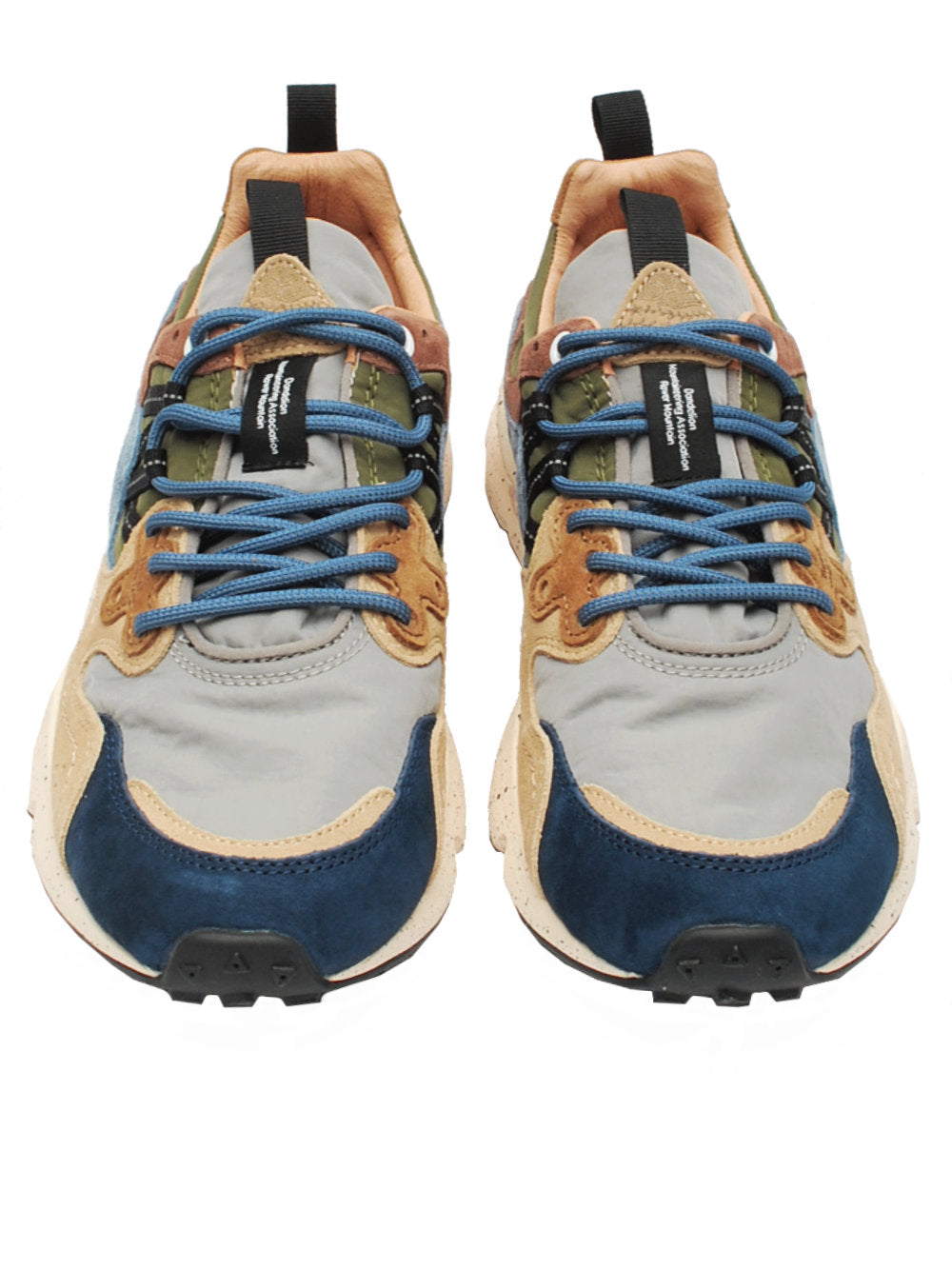 Sneakers Uomo Flower Mountain Yamano 3 Navy Light Brown Grey (Cod. 2C32) Ai26
