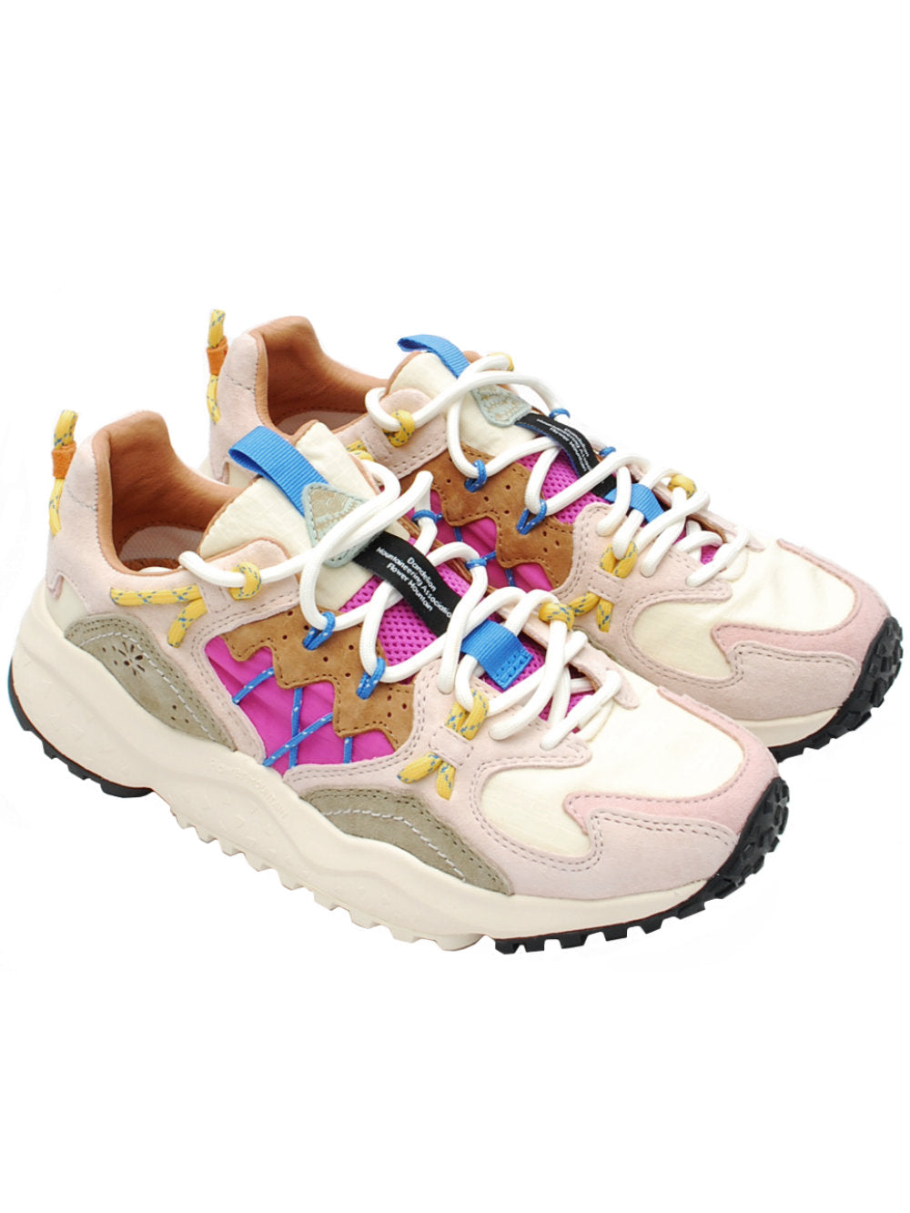 Sneakers Donna Flower Mountain Yamabushi Cipria Stone Fuchsia (Cod. 1M11) - Pe26
