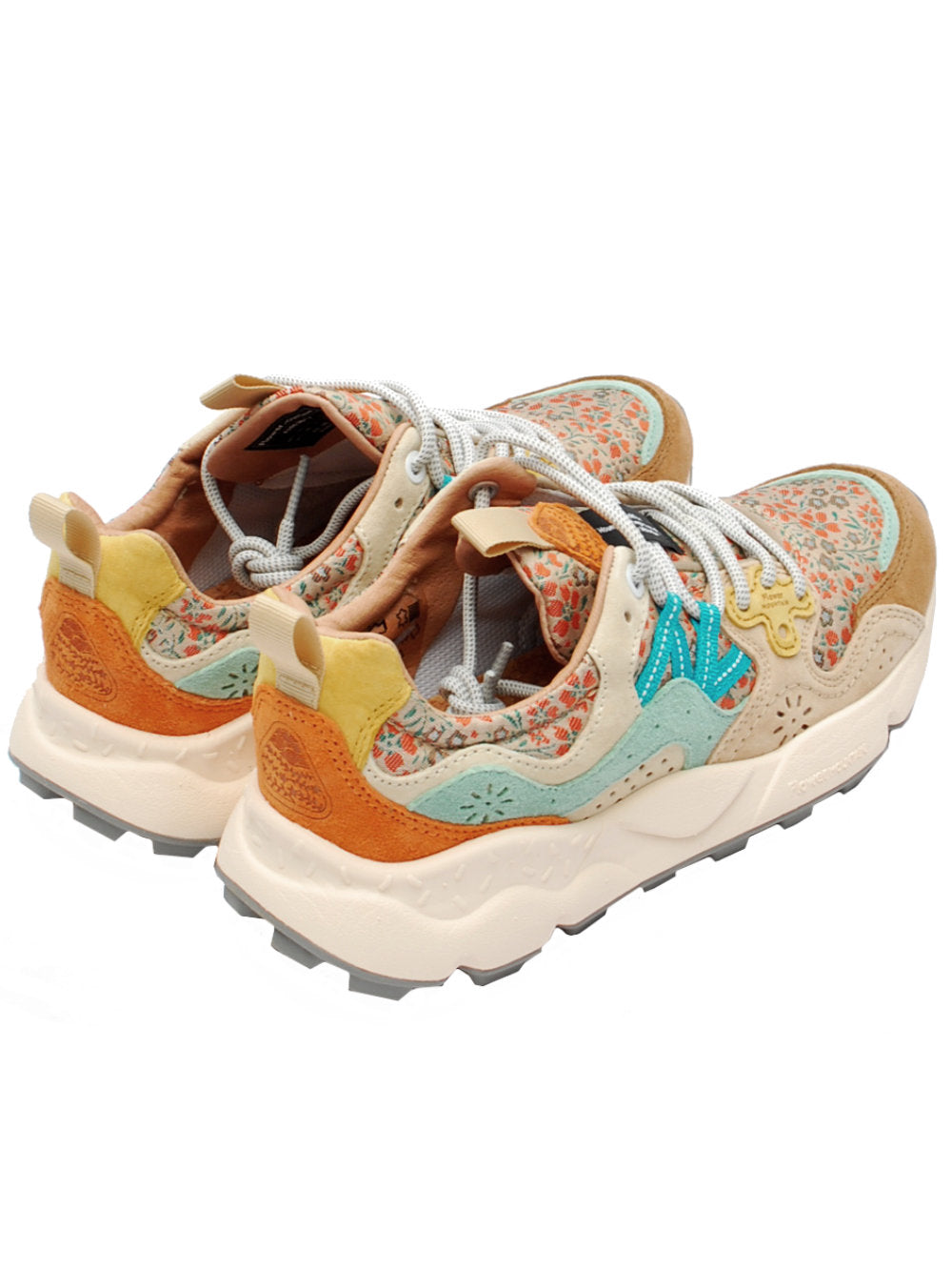 Sneakers Donna Flower Mountain Yamano 3 Chestnut Light Blue Orange (Cod. 1G60) - Pe26
