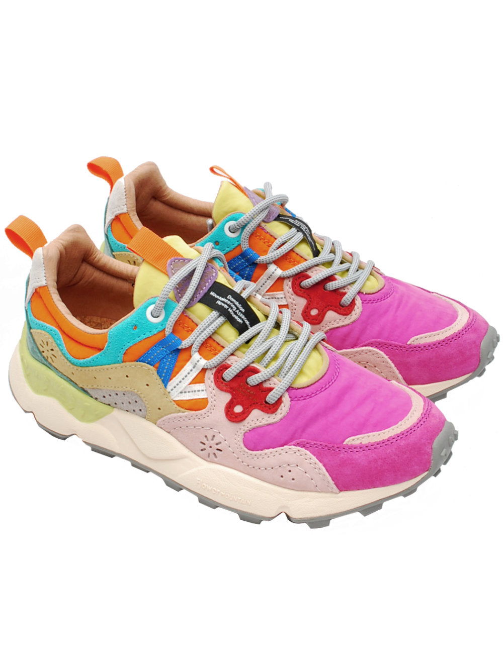Sneakers Donna Flower Mountain Yamano 3 Fuchsia Pink Multi (Cod. 1L43) - Pe26