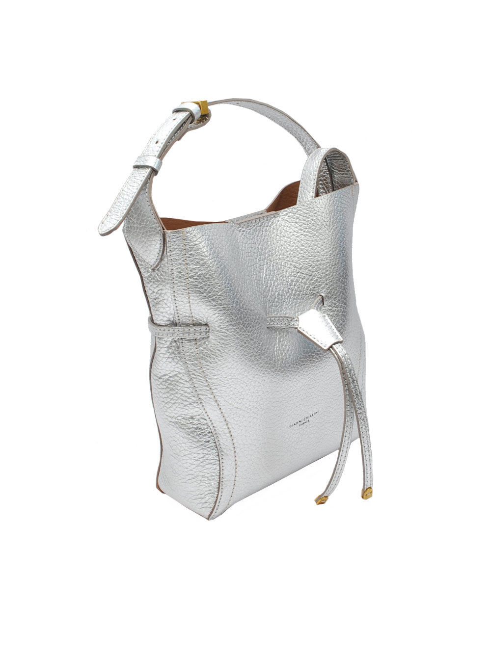 Borsa Gianni Chiarini Sienna - Pelle Martellata Silver (Art. BS11786) Pe26