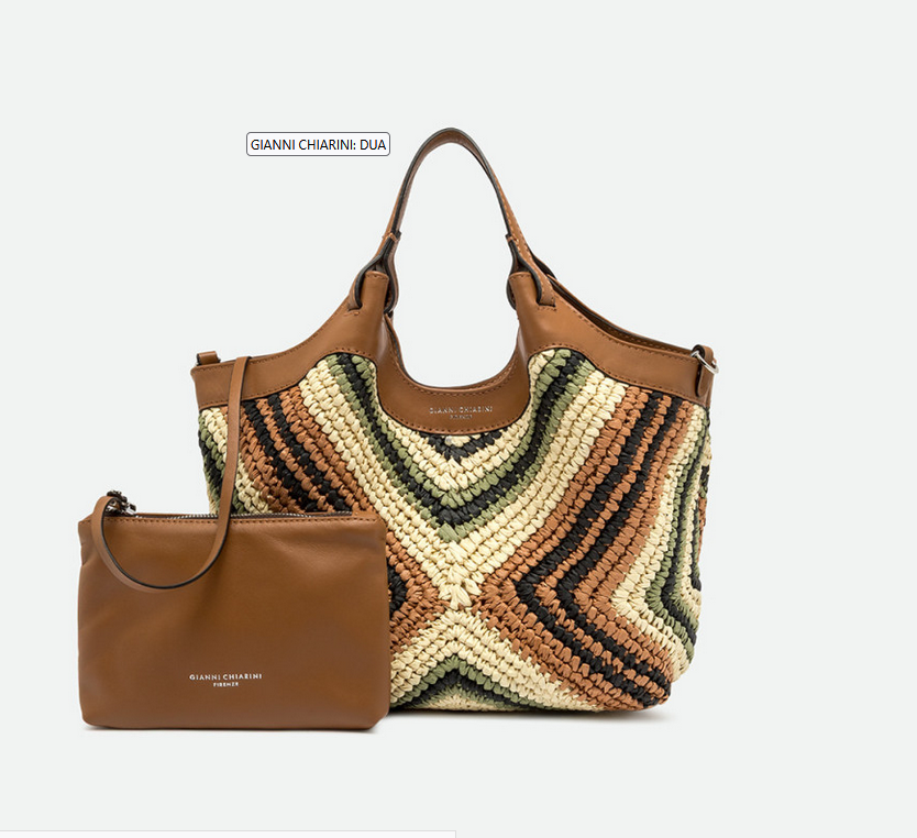 Borsa Gianni Chiarini Dua - Rafia Willow (Art. BS12189) Pe26
