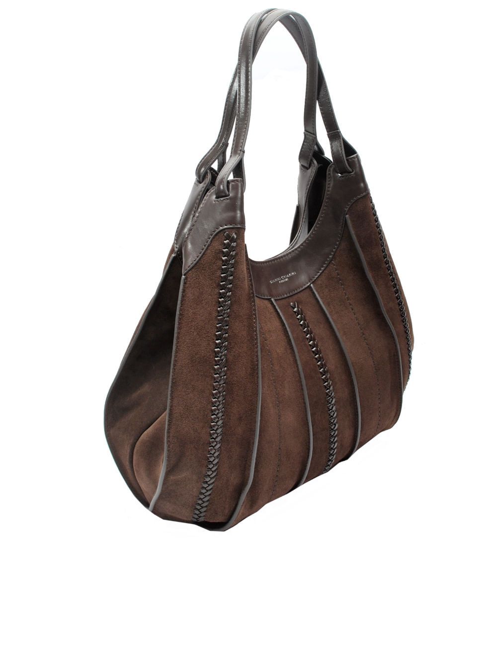 Borsa Gianni Chiarini DUA - Camoscio Treccia Espresso (Art. BS 12750) Ai26