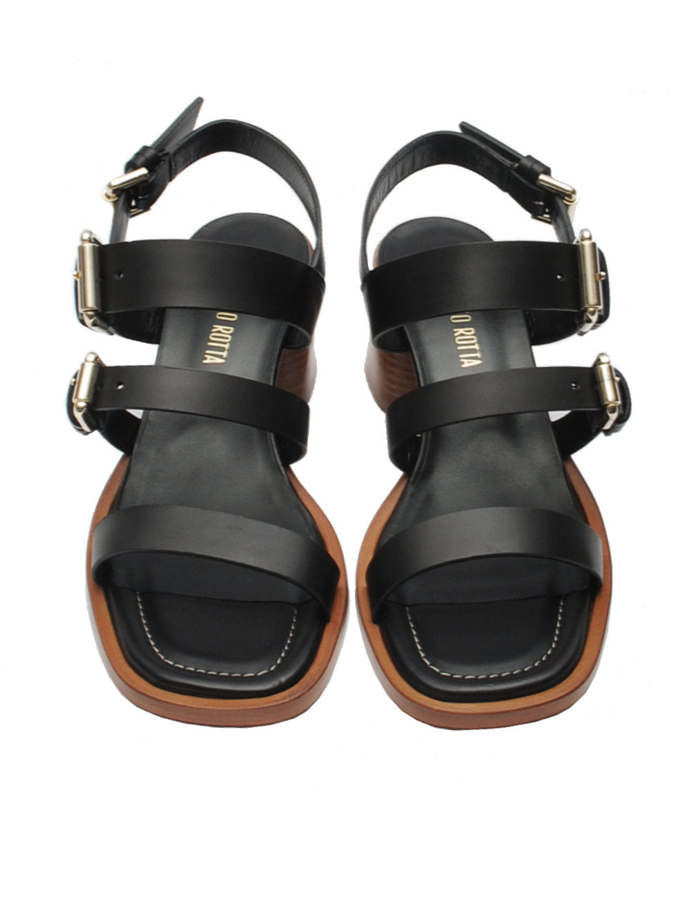Guglielmo Rotta sandalo 1588 genova ranch black pe24