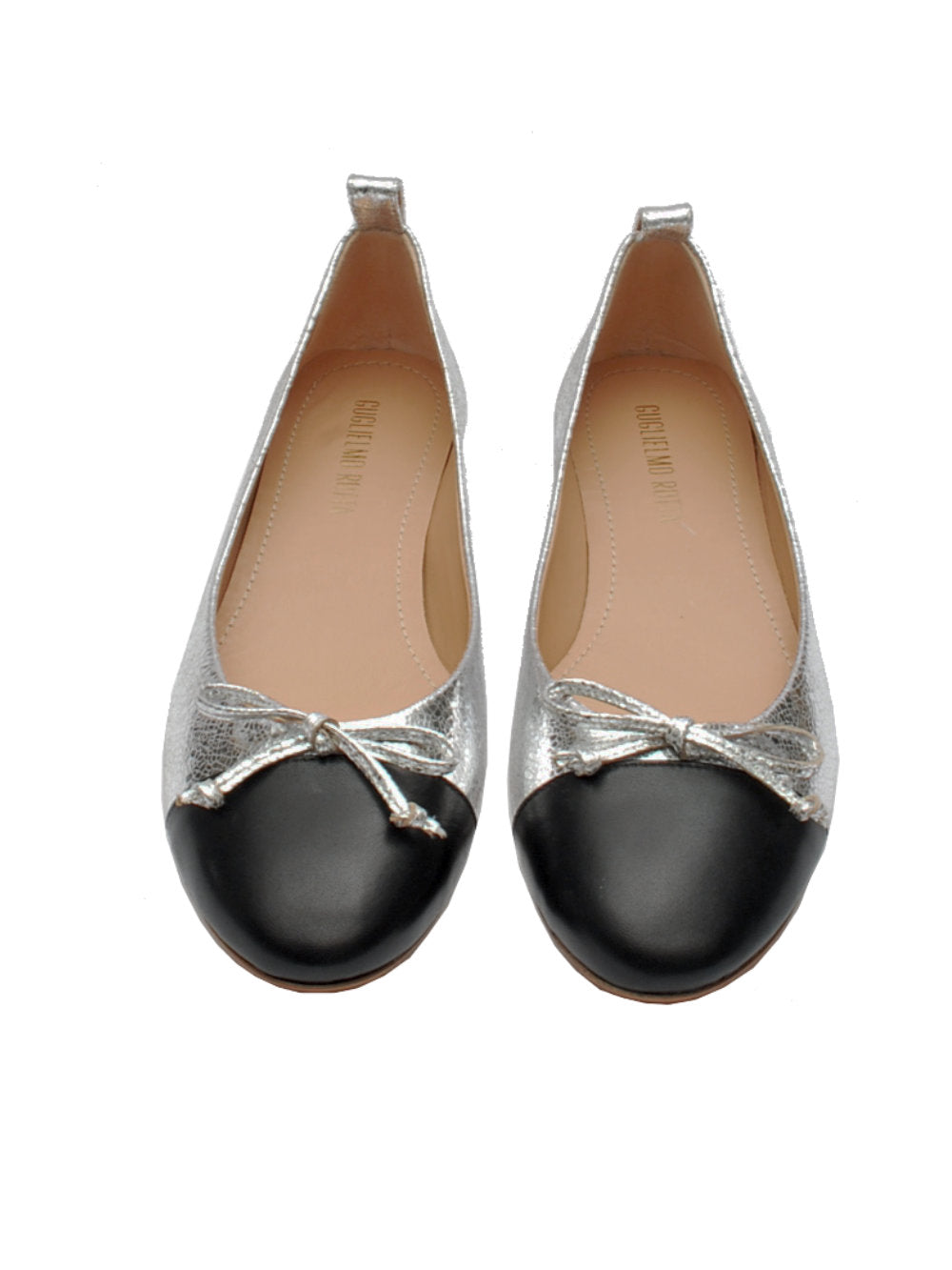Guglielmo Rotta ballerina fiocchetto corinne black silver pe24