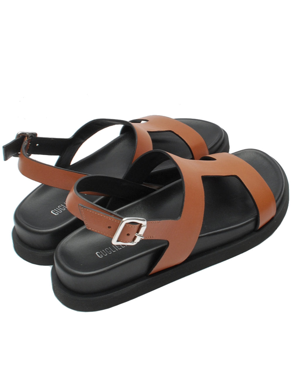 Guglielmo Rotta Sandalo Thea Vitello Nut | Fussbett Anatomico Pe25 Calzature Nucca