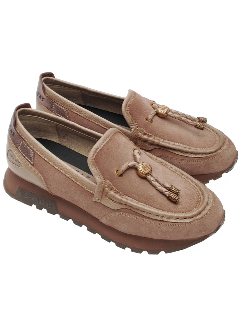 Mocassino Donna Hispanitas 265128 Velour Castoro Ai26